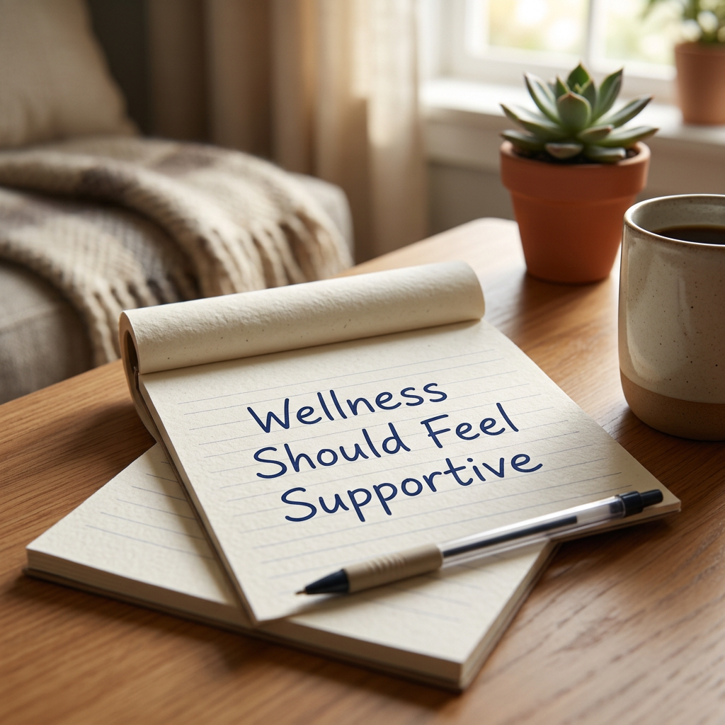 Change text to Wellness Should Feel Supportive